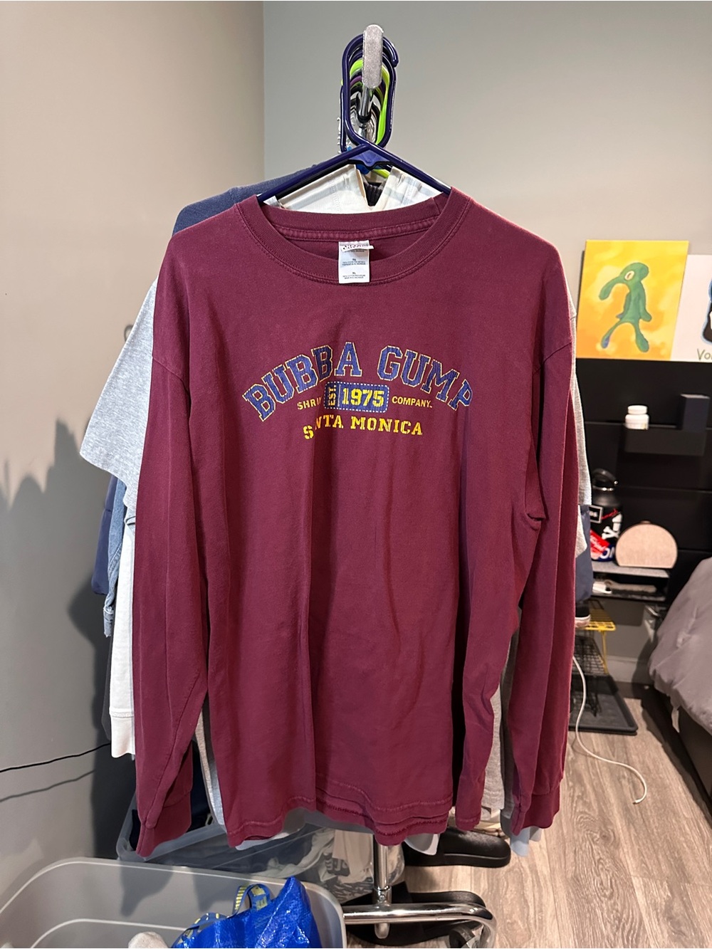 Vintage Bubba Gump Santa Monica Pier Long Sleeve T-Shirt Size XL Pre-Owned